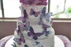 Purple-Butterfly-Wedding-Cake
