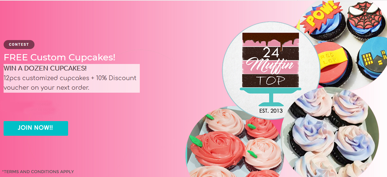Win Free Cupcakes – 24 Muffin Top