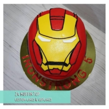 ironman head cake, Ironman cake, 24 Muffin Top, 24MuffinTop, custom cake, cainta, cainta rizal, philippines