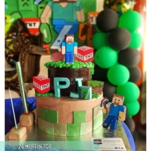 Minecraft cake, 24 muffin top, custom cakes, cakes manila, customized cake, cainta rizal