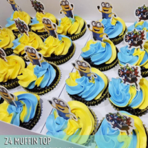 minions cupcake, avengers cupcakes, 24 muffin top, custom cakes, custom cupcakes manila, philippines
