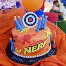 Nerf Cake, nerf gun cake, nerf, custom cake, customized cake, 24 muffin top