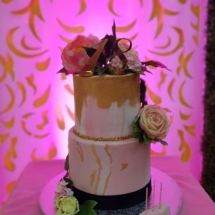 Pink Marble 18th Debutant Cake
