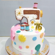 Sewing Machine Birthday Cake