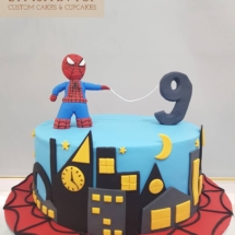 funny spiderman cake