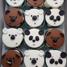 we bare bears cupcakes, we bare bears, 24 muffin top, custom cupcakes, customized cakes