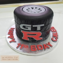 gt r cake, gt r tire cake, racing cake, custom cake, custom cakes, cainta rizal, cainta, 24 muffin top