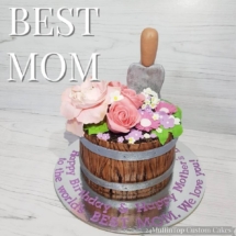 flower cake, mother's day cake, birthday mom cake, flowers, plantita cake