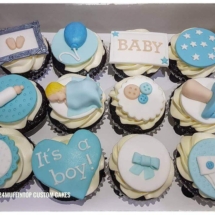 its a boy cupcakes, gender reveal cupcake, 24 muffin top , custom cakes it cainta, custom cake in pasig