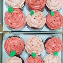 roses cupcakes, mother's day cupcakes